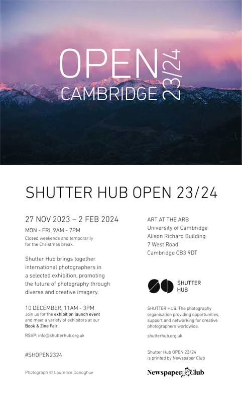 Cambridge Open 2023-2024 poster Exhibition poster for Cambridge Open 2023-2024