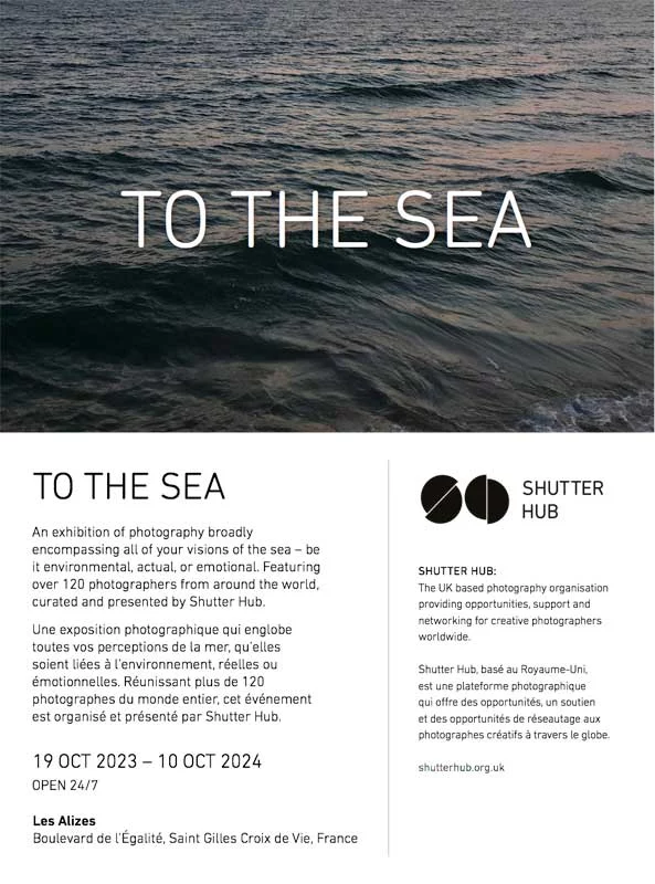 To The Sea exhibition poster Poster for 2023 To The Sea exhibition