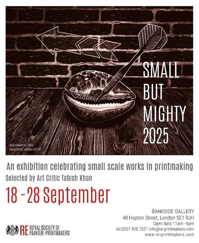 Small But Mighty exhibition poster 2025 Small But Mighty exhibition poster
