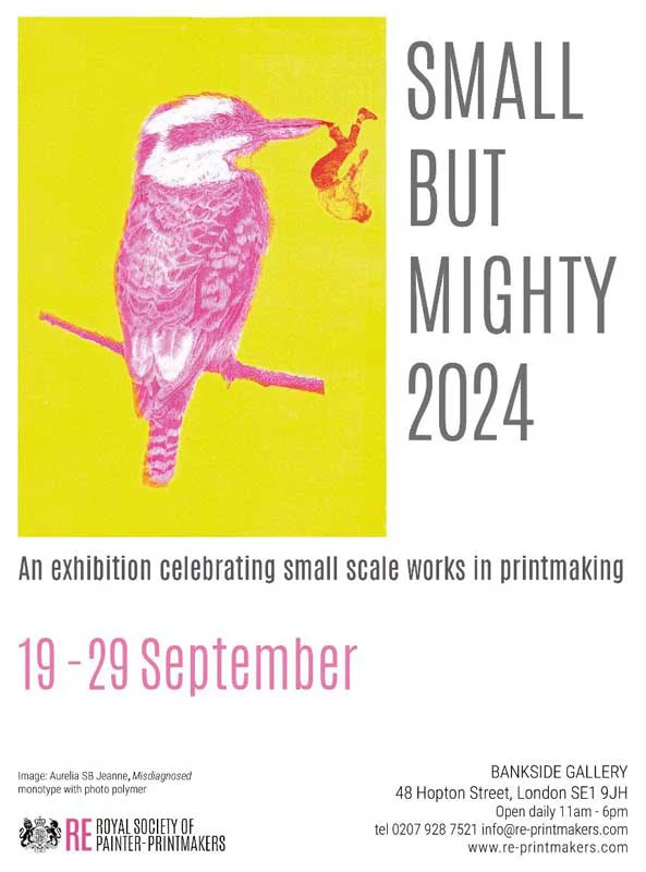 Small But Mighty exhibition poster 2024 Small But Mighty exhibition poster